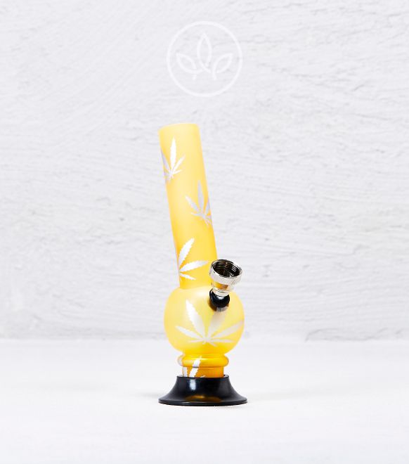 
Akrylové mini bongo 15 cm žluté provedení z odolného akrylu s jednoduchým tvarem pro moderní vzhled  
