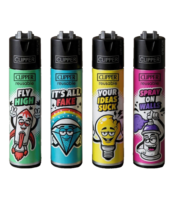 Zapalovač Clipper Snappy Slogan