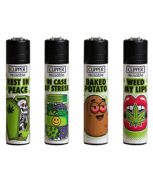 Zapalovač Clipper Weed Slogan