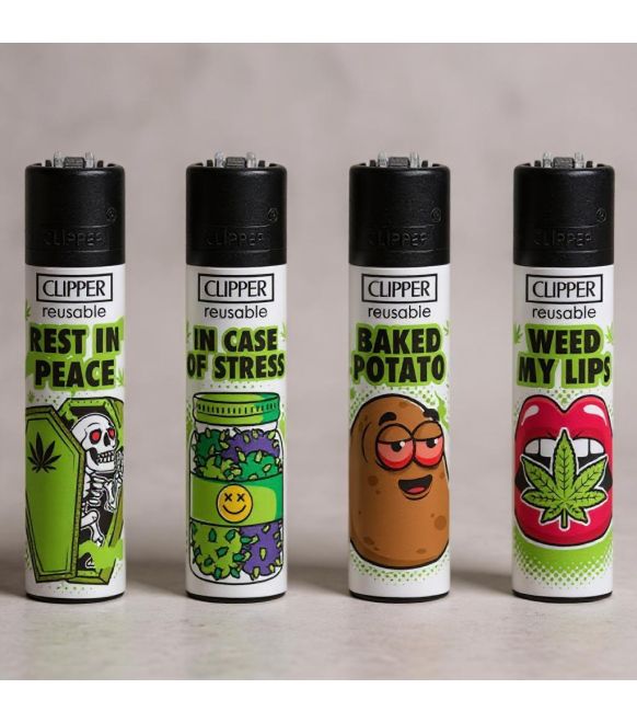Zapalovač Clipper Weed Slogan