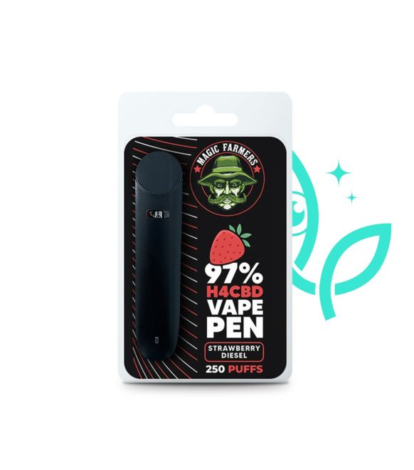 H4CBD 97% STRAWBERRY DIESEL DISPOSABLE VAPE