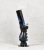 Akrilová bong s plameny 32 cm, ergonomická rukojeť a přední otvor pro kopání
