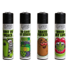 Zapalovač Clipper Weed Slogan s vtipnými nápisy. Sběratelský design, plnitelný plyn a vyměnitelný kamínek.