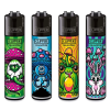 Zapalovač Clipper Shrooms s motivem hub. Sběratelský design, plnitelný plyn a vyměnitelný kamínek.