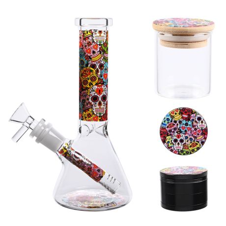 
Mini skleněný bongo 12 cm modrý z laboratorního skla s kompaktním tvarem vhodným pro běžné domácí použití
