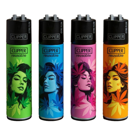 Originální zapalovač Clipper z edice Mary Janes. Ikonický kulatý tvar, odolné tělo a stylová grafika.