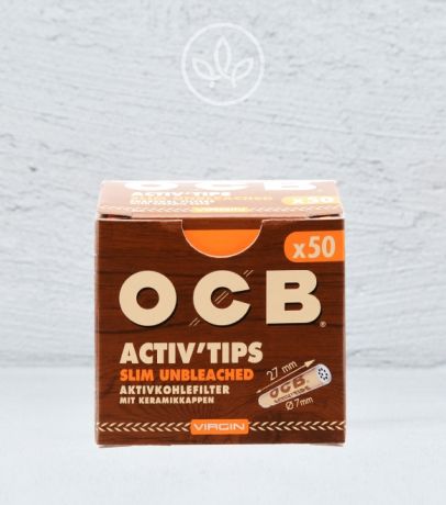 
Filtr Slim Activ Tips Panenské aktivní uhlí 7 mm - balení 50 ks pro čistší zážitek z kouření
